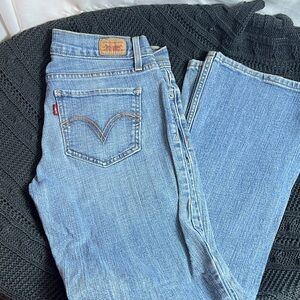 Levi's Sky Blue Denim Pants 9 M 31” length Superlow 524 jeans